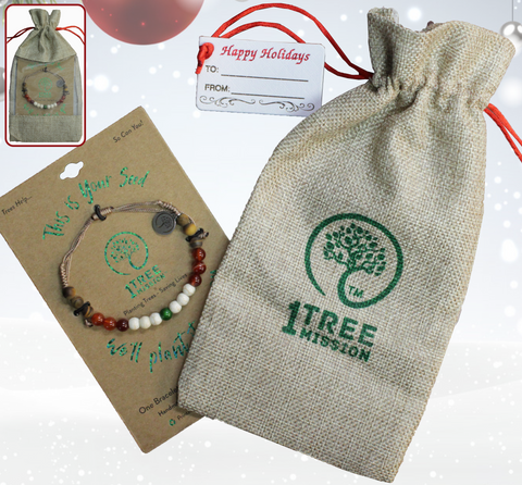 1 Tree Mission® Natural “Seed Bracelet” Gift Bag